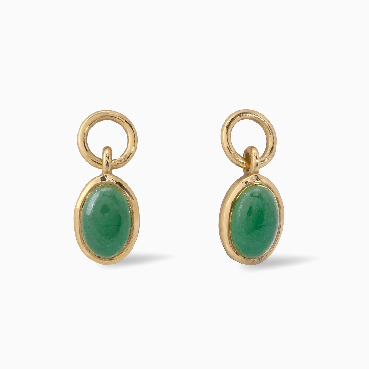 #charms_Classic Hoops + Aventurine