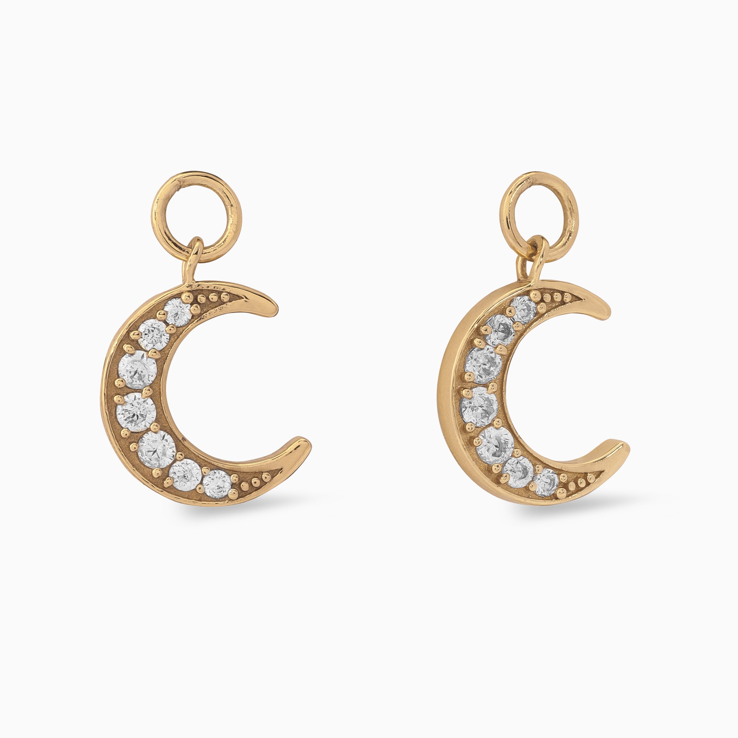 #charms_Pave Hoops + Moon