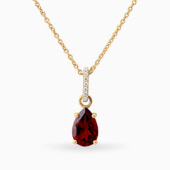 Garnet Necklace Serena - January Birthstone