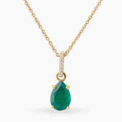 Green Onyx Necklace Serena - May Birthstone