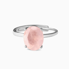 Rose Quartz Ring Fiona - January Birthstone