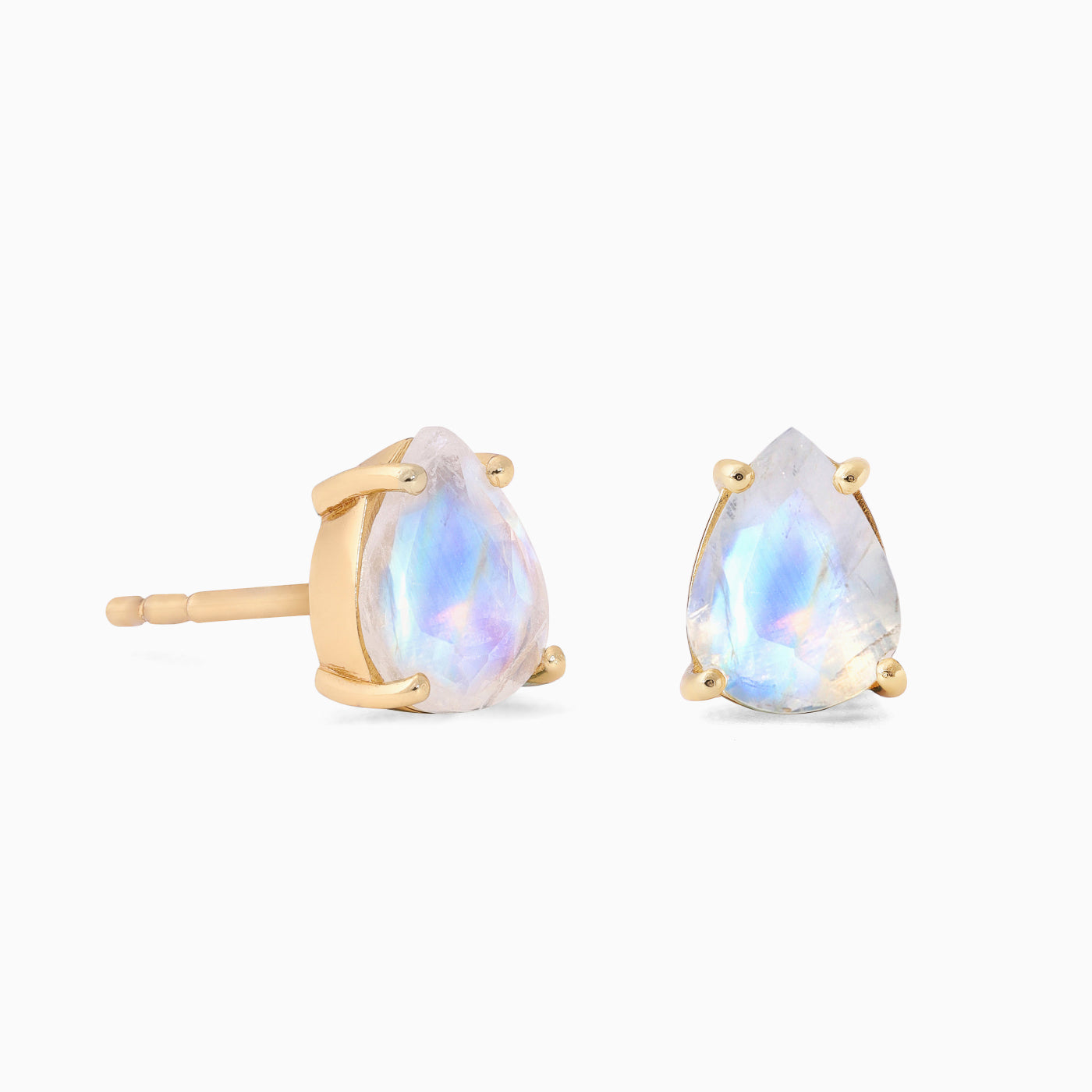 Rainbow Moonstone Studs Felicity - June Birthstone