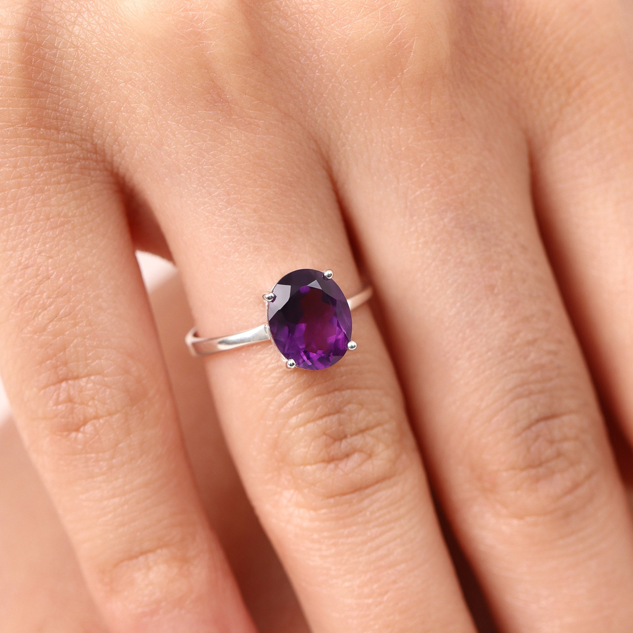 Amethyst Ring Fiona - February Birthstone