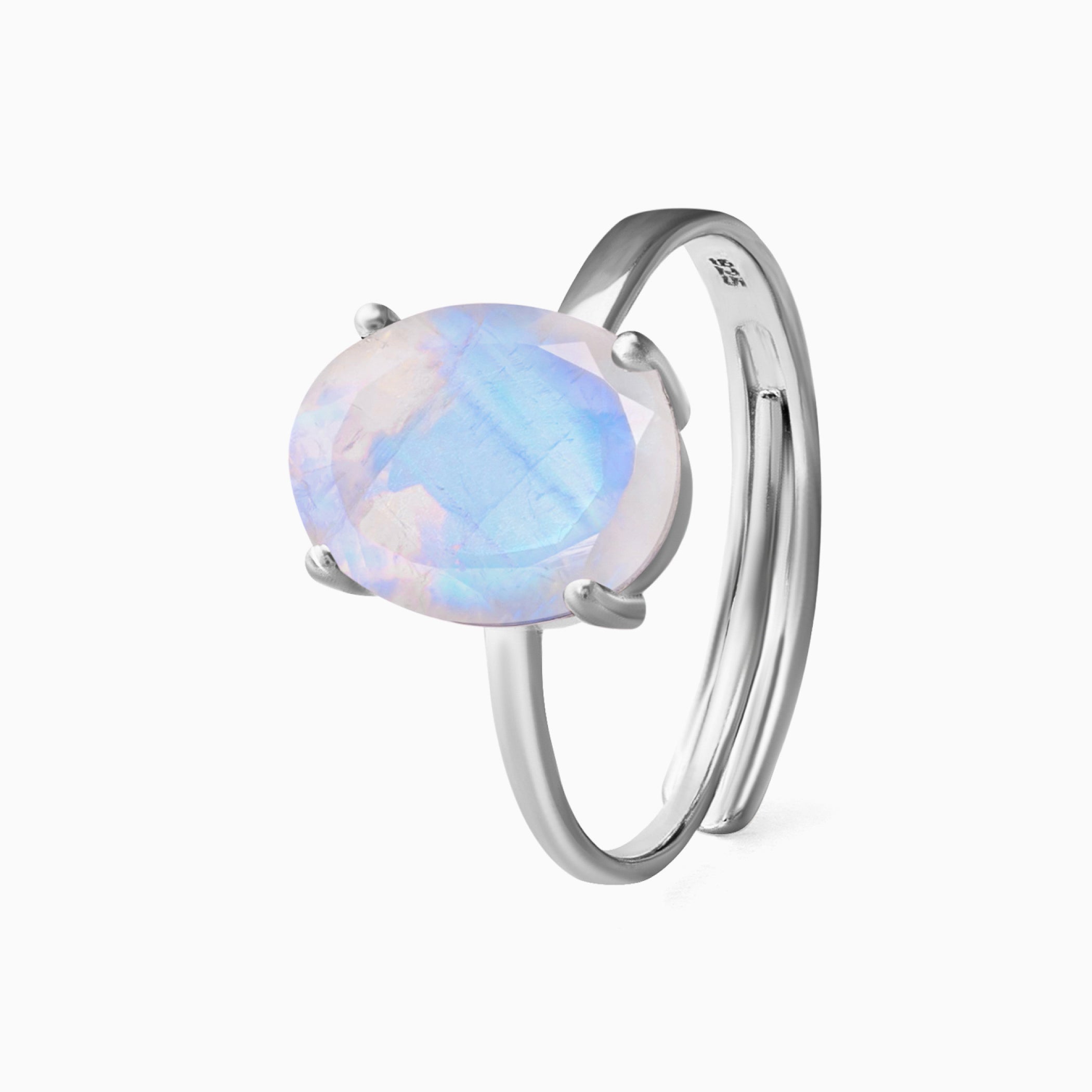 Rainbow Moonstone Ring Fiona - June Birthstone