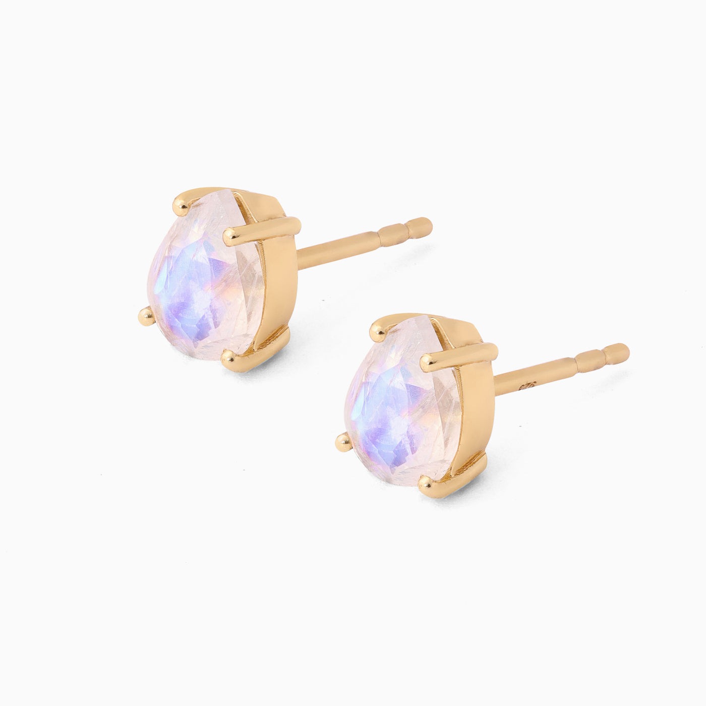 Rainbow Moonstone Studs Felicity - June Birthstone