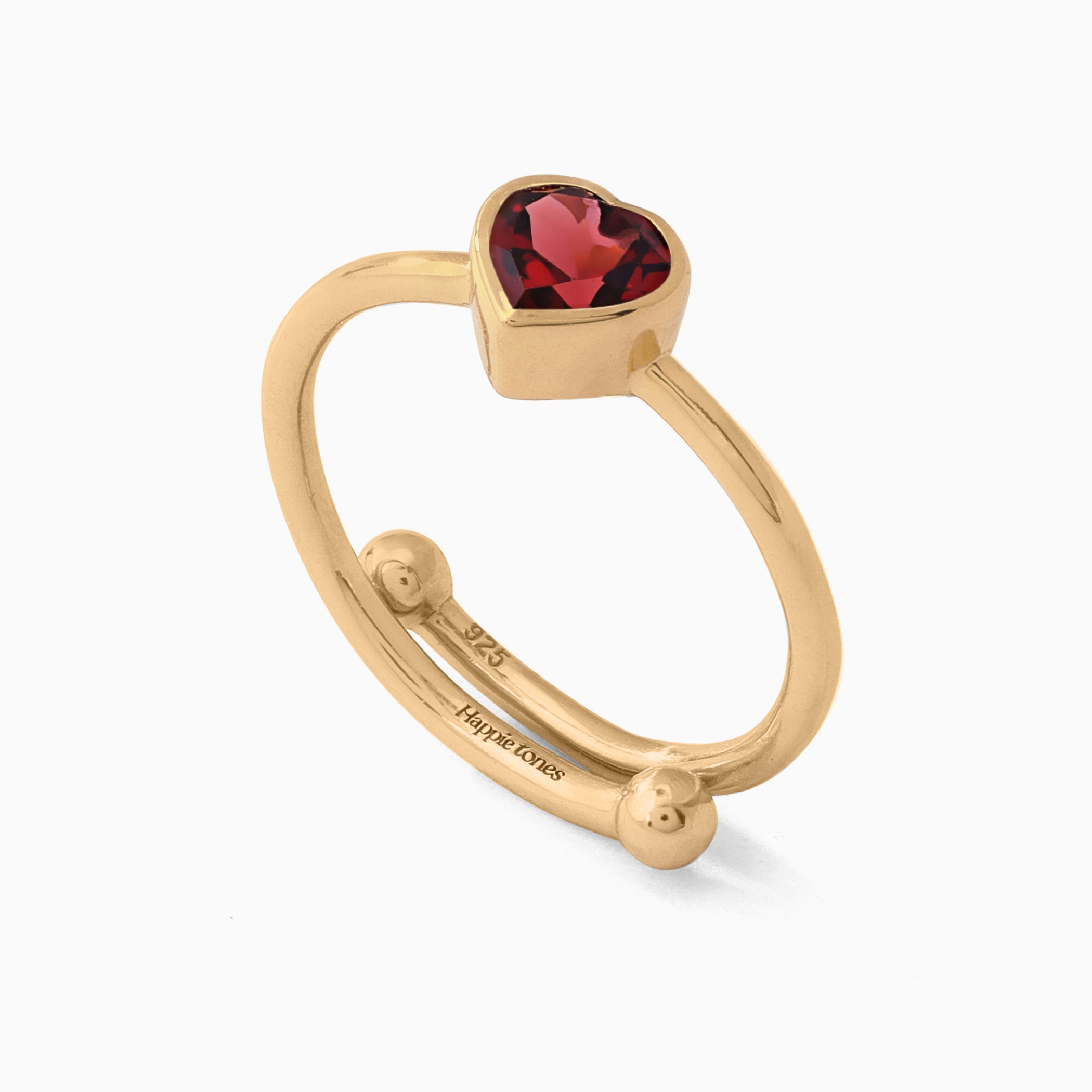 Garnet Ring Lila - January Birthstone