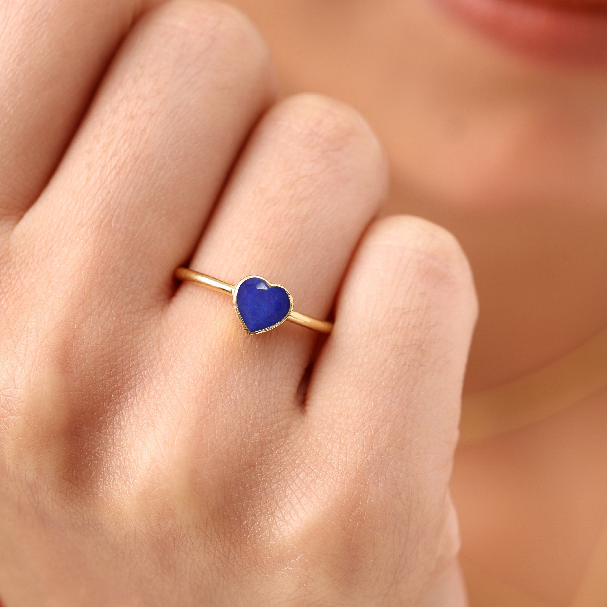 Lapis Lazuli Ring Lila - September Birthstone