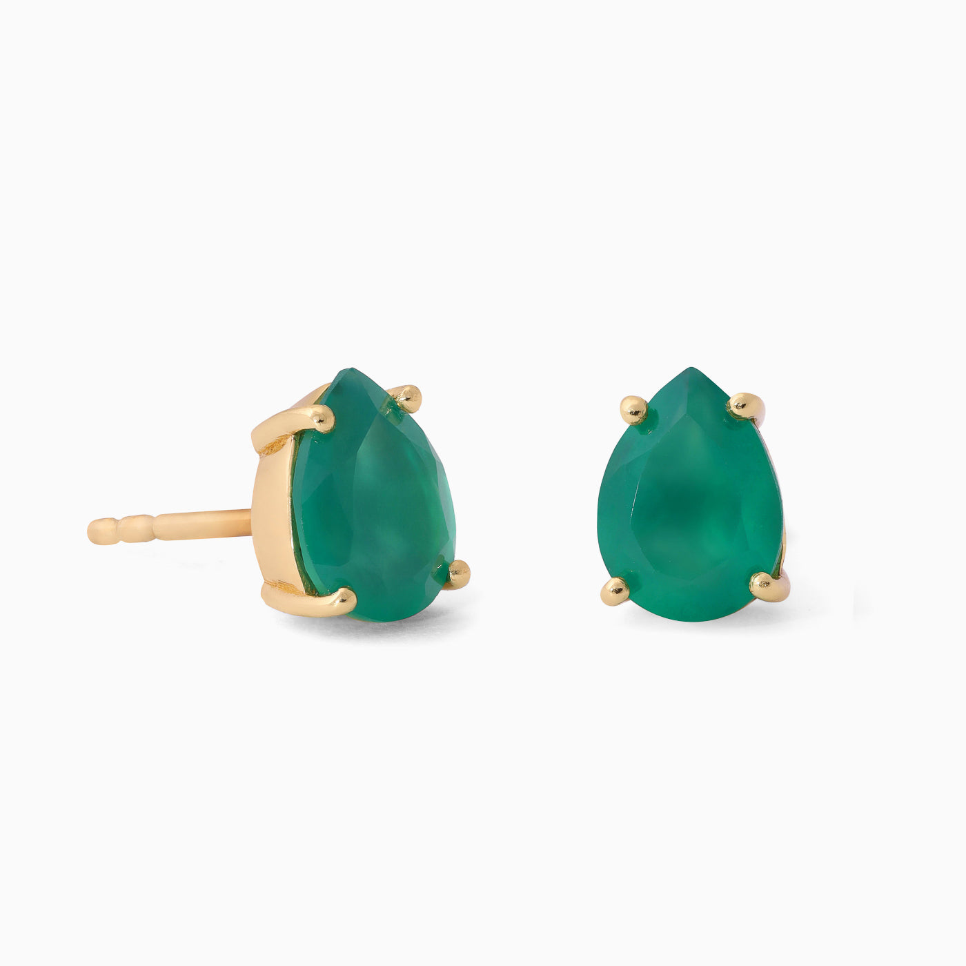 Green Onyx Studs Felicity - May Birthstone