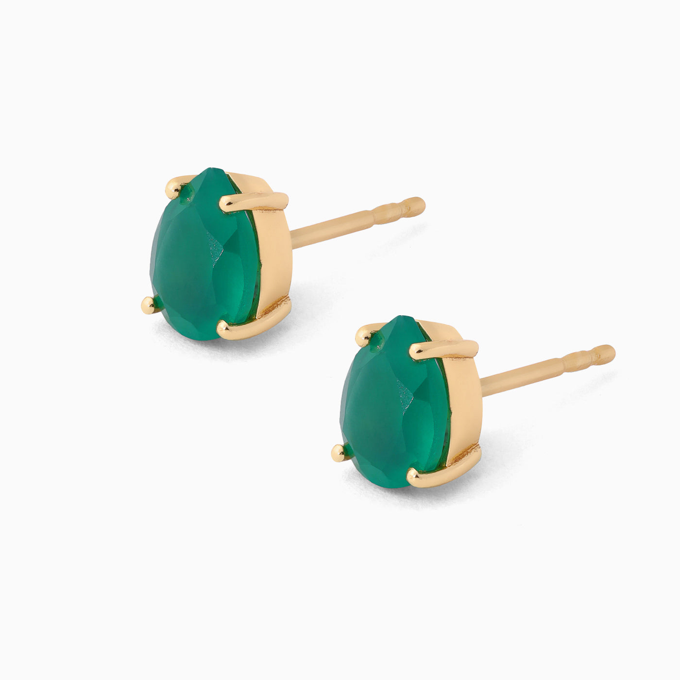 Green Onyx Studs Felicity - May Birthstone