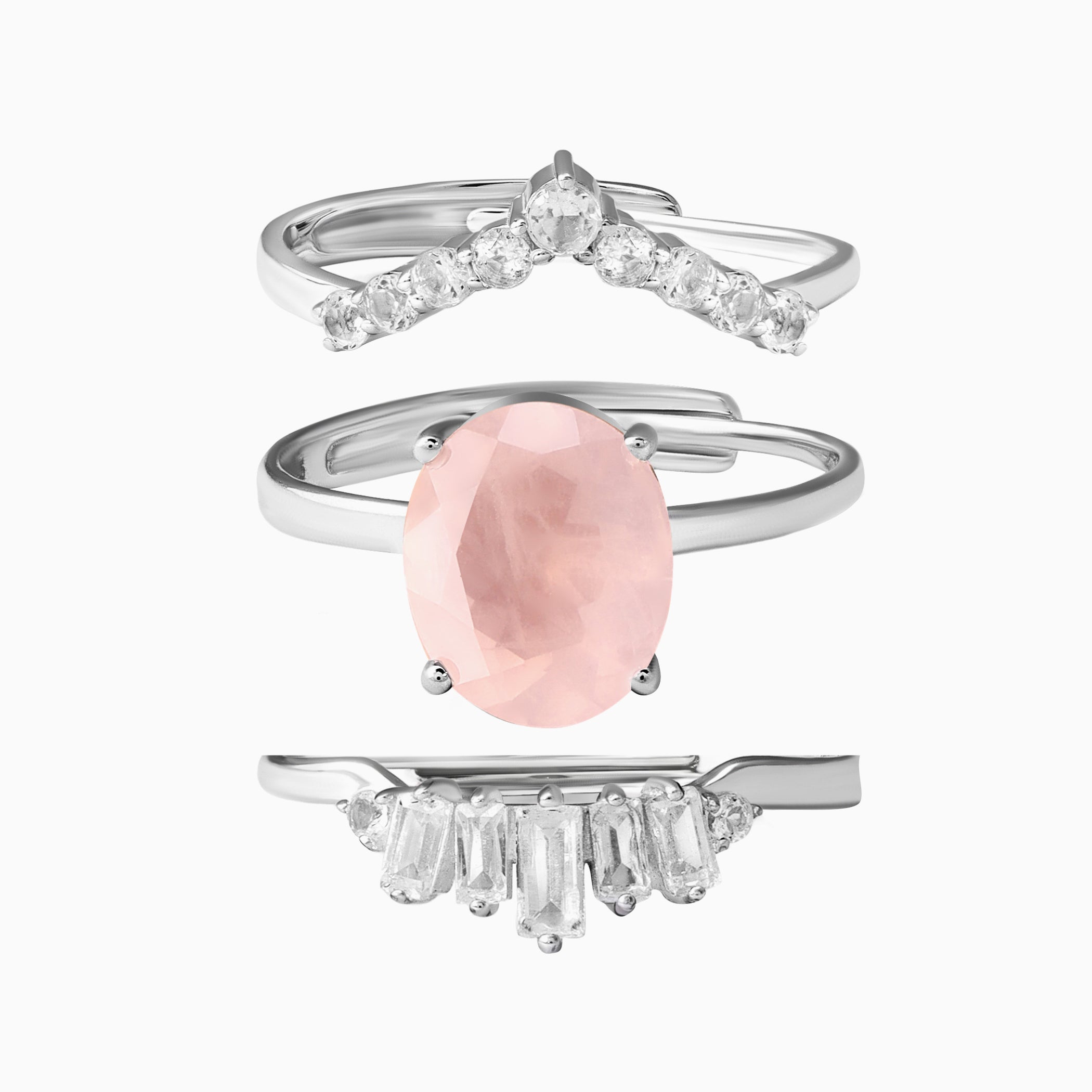 Fiona, Regina & Vanessa Band Ring - January Birthstone