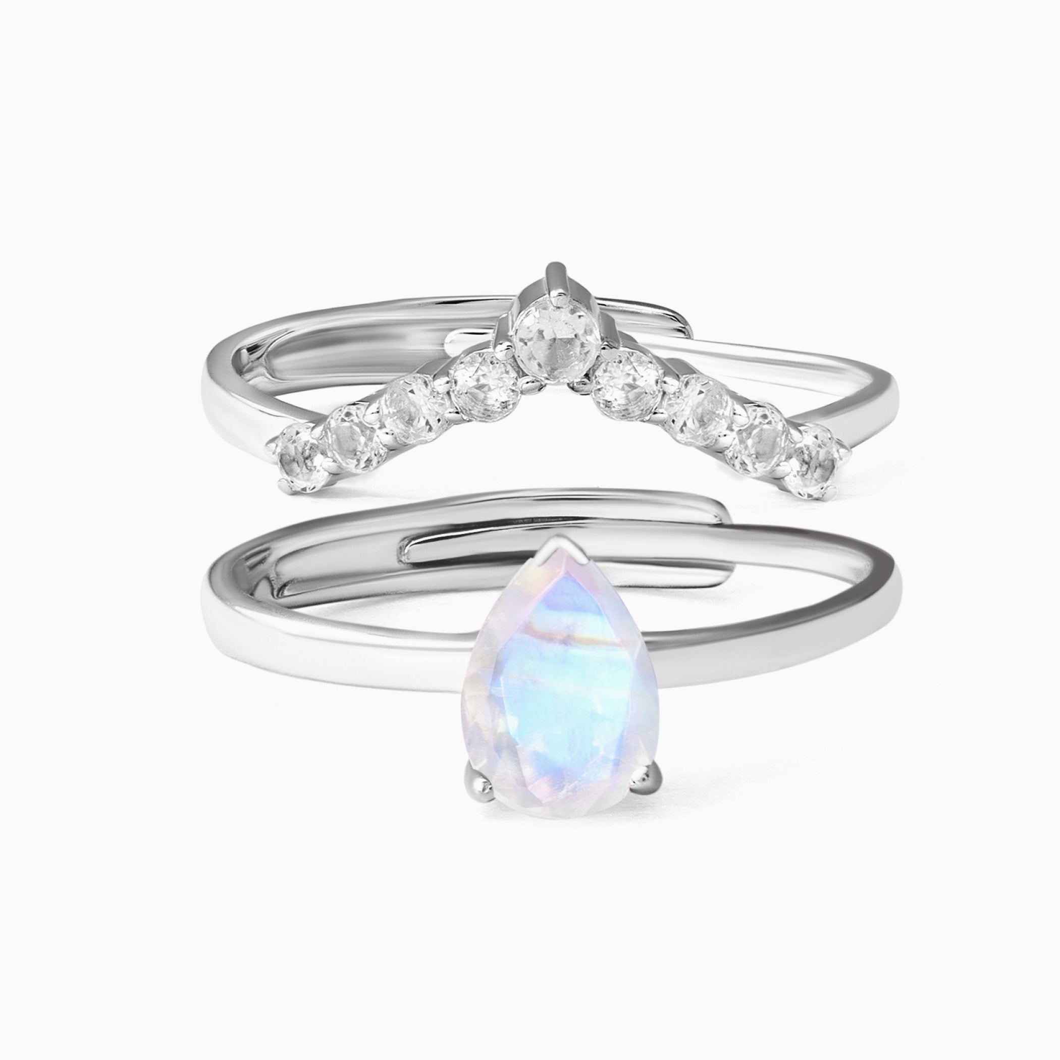 Nyla Ring & Vanessa Band Ring - June Birthstone