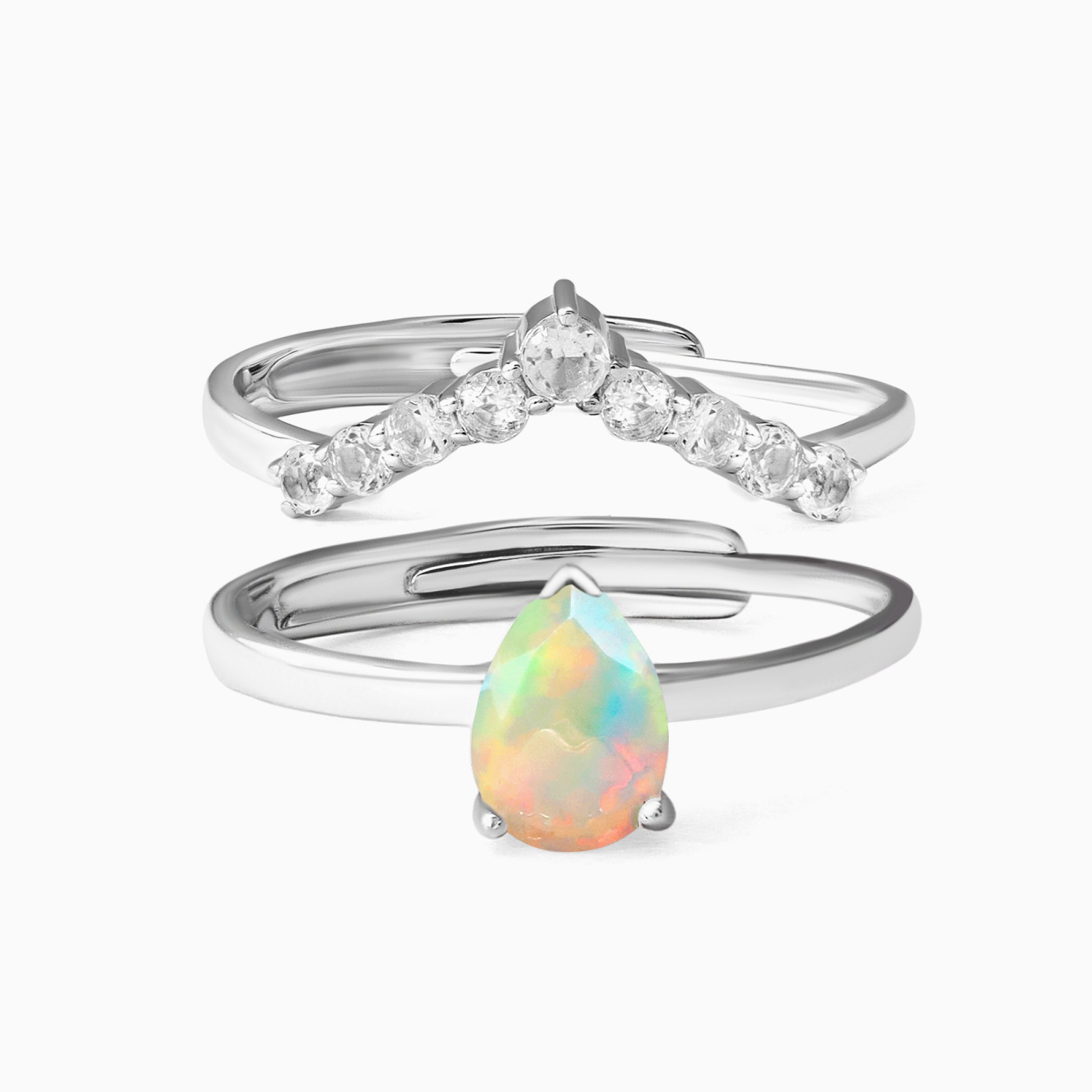 Nyla Ring & Vanessa Band Ring - October Birthstone