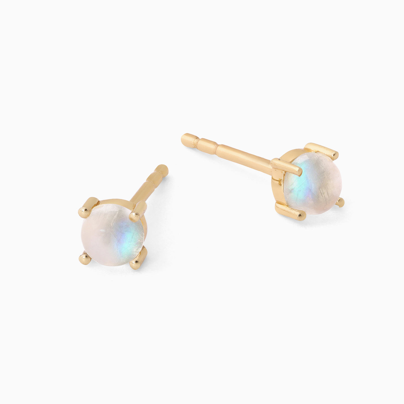 Rainbow Moonstone Studs Harley - June Birthstone