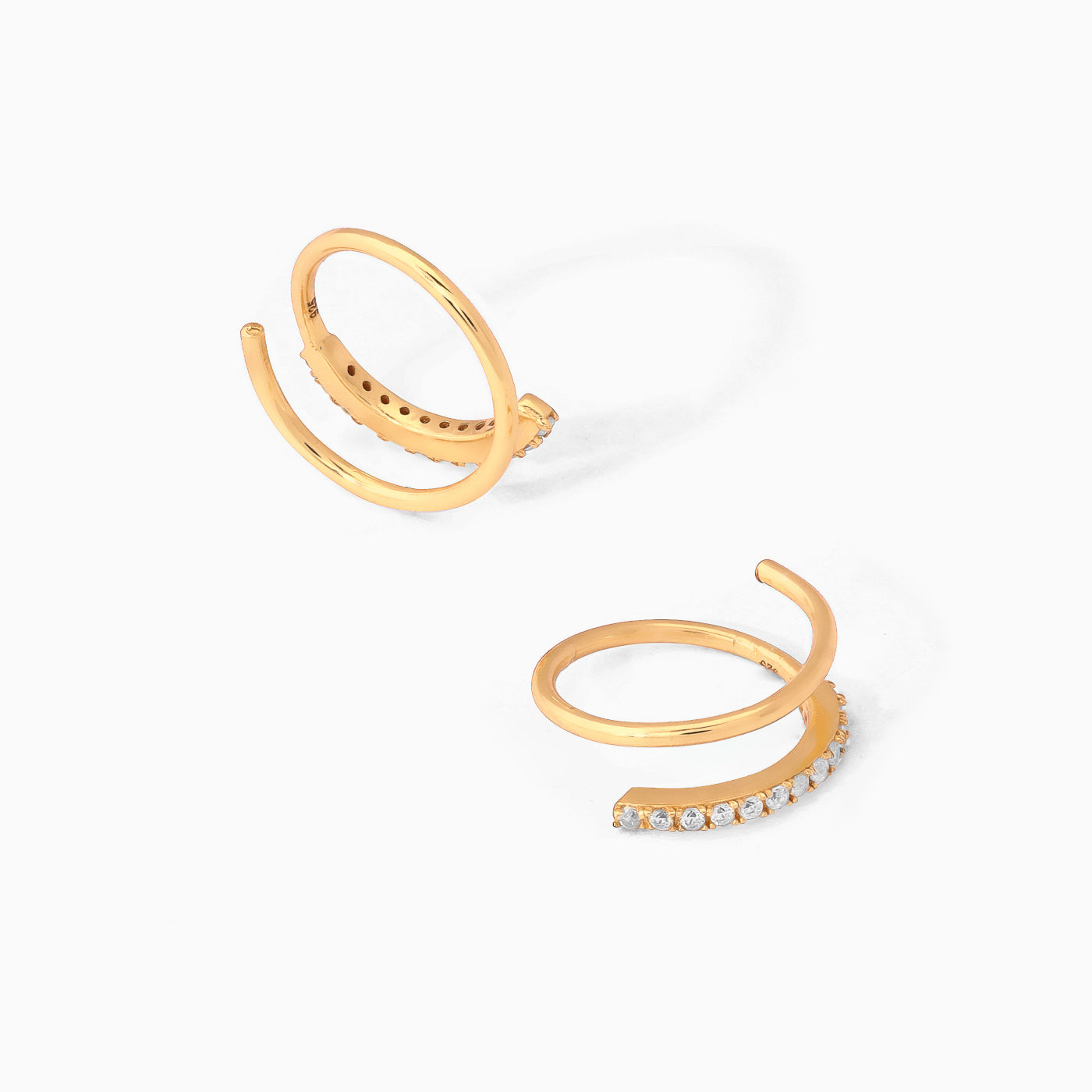 Twist Double Hoops - Mia